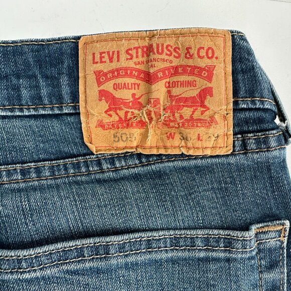Men’s Levi Strauss & Co 505 Jeans Size 36 X 29, Denim Jeans - Picture 6 of 7